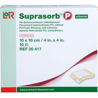 SUPRASORB P PU-Schaumv.selbstklebend 10x10 cm, 10 st, Acti Medi GmbH