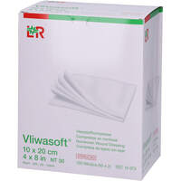 VLIWASOFT Vlieskompressen 10x20 cm steril 6l., 50x2 st, Acti Medi GmbH