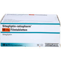 Sitagliptin-ratiopharm 50 mg Filmtabletten, 98 st, ratiopharm GmbH