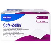 Soft-Zellin Alkoholtupfer 60 x 30 mm, 100 st, Paul Hartmann AG