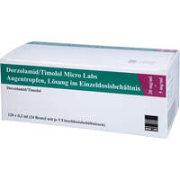 Dorzolamid/Timolol Micro Labs 20+5mg/ml ATR im EDB, 120x0,2 ml, Micro Labs GmbH