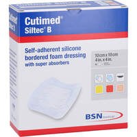 CUTIMED Siltec B Schaumverb.10x10 cm m.Haftr., 10 st, Docpharm GmbH
