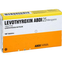 Levothyroxin Abdi 25 Mikrogramm Tabletten, 100 Stk., Abdi Farma GmbH