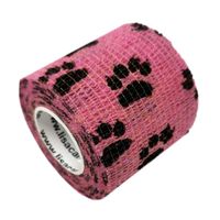 LisaCare Pflasterverband 5cmx4.5m Pfote pink, 1 st, EKNA GmbH & Co. KG