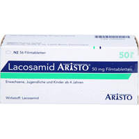 Lacosamid Aristo 50 mg Filmtabletten, 56 Stk., Aristo Pharma GmbH