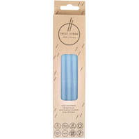 Mehrweg-Trinkhalme Silikon 19cm/12mm marine klar, 4 st, TwistStraw GmbH