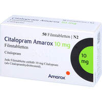 Citalopram Amarox 10 mg Filmtabletten, 50 Stk., AMAROX PHARMA GmbH