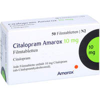 Citalopram Amarox 10 mg Filmtabletten, 50 Stk., AMAROX PHARMA GmbH