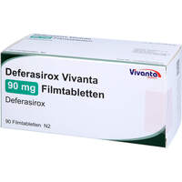 Deferasirox Vivanta 90 mg Filmtabletten, 90 st, Vivanta Generics s.r.o