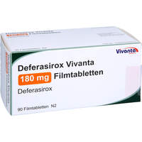Deferasirox Vivanta 180 mg Filmtabletten, 90 st, Vivanta Generics s.r.o