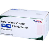 Deferasirox Vivanta 360 mg Filmtabletten, 90 st, Vivanta Generics s.r.o
