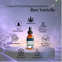 Melatonin 10ml/25mg Cannabis&ouml;l Vitadol Sleep, 10 ml, Endower GmbH