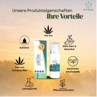 CBD 300 Vitadol Gelenk Muskel Gel Salbe Arnika, 30 ml, Endower GmbH