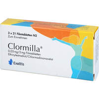 Clormilla 0.03 mg/2 mg Filmtabletten, 3x21 Stk., Exeltis Germany GmbH