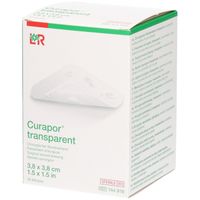 Curapor Wundverband steril transparent 3.8x3.8cm, 50 st, Lohmann & Rauscher GmbH & Co. KG