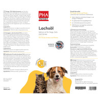 PHA Lachsöl für Hunde Katzen und Pferde, 1000 ml, PetVet GmbH