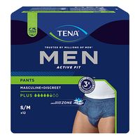 TENA Men Act.Fit Inkontinenz Pants Plus S/M blau, 12 st, Essity Germany GmbH