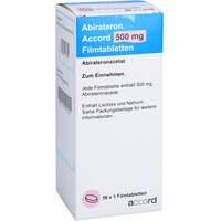 Abirateron Accord 500 mg Filmtabletten, 56 Stk., Accord Healthcare GmbH