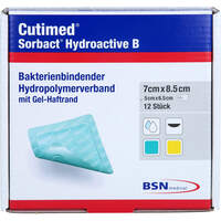 CUTIMED SORBACT HYDROACTIVE B GEL-V.7X8.5 CM HAFT., 12 st, Avitamed GmbH