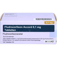 Fludrocortison Accord 0.1 mg Tabletten, 100 st, Accord Healthcare GmbH