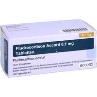 Fludrocortison Accord 0.1 mg Tabletten, 100 st, Accord Healthcare GmbH