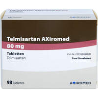 Telmisartan AXiromed 80 mg Tabletten, 98 st, Medical Valley Invest AB