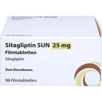 Sitagliptin SUN 25 mg Filmtabletten, 98 st, Sun Pharmaceuticals Germany GmbH