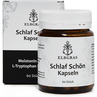 Schlaf Sch&ouml;n Kapseln mit Melatonin, 60 st, Elbgras Naturprodukte GmbH
