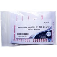 Einmalhandschuh DIN EN 455 L Vinyl Verbandkasten, 4 st, Param GmbH
