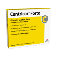 Centricor Forte Vitamin C Ampullen 200 mg/ml Inj., 5x5 ml, W&ouml;rwag Pharma GmbH & Co. KG