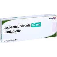Lacosamid Vivanta 50 mg Filmtabletten, 14 Stk., Vivanta Generics s.r.o