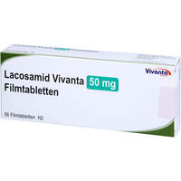 Lacosamid Vivanta 50 mg Filmtabletten, 56 Stk., Vivanta Generics s.r.o