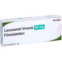 Lacosamid Vivanta 50 mg Filmtabletten, 56 Stk., Vivanta Generics s.r.o