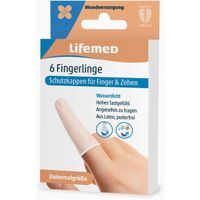 Lifemed Fingerlinge 12x2cm transpa.Universalg.Clas, 6 st, Lifemed GmbH
