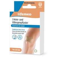 Lifemed Knie-Ellbogenpflaster 7.6x6.5 hautf. Allr., 3 st, Lifemed GmbH