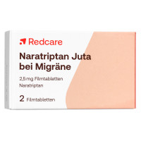 Naratriptan Juta b. Migr&auml;ne 2.5mg Filmtab/Redcare, 2 st, JUTA Pharma GmbH