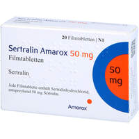 Sertralin Amarox 50 mg Filmtabletten, 20 Stk., AMAROX PHARMA GmbH