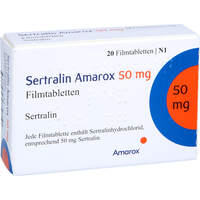 Sertralin Amarox 50 mg Filmtabletten, 20 Stk., AMAROX PHARMA GmbH