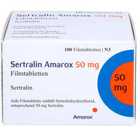 Sertralin Amarox 50 mg Filmtabletten, 100 st, AMAROX PHARMA GmbH