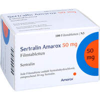 Sertralin Amarox 50 mg Filmtabletten, 100 st, AMAROX PHARMA GmbH