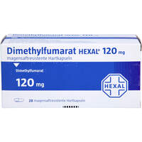 Dimethylfumarat HEXAL 120 mg magensaftres. Hartkp., 28 st, HEXAL AG