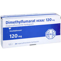 Dimethylfumarat HEXAL 120 mg magensaftres. Hartkp., 28 st, HEXAL AG