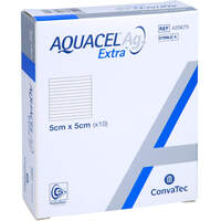 AQUACEL Ag Extra 5x5 cm Kompressen, 10 st, Fd Pharma GmbH