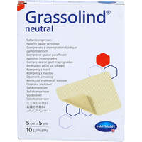 GRASSOLIND Salbenkompressen 5x5 cm steril, 10 st, zelhealth GmbH