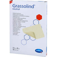 GRASSOLIND Salbenkompressen 7.5x10 cm steril, 10 Stk., zelhealth GmbH