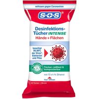 SOS Desinfektionst&uuml;cher INTENSE, 25 st, DISTRICON GmbH
