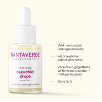 Bakuchiol drops serum, 30 ml, SANTAVERDE GmbH