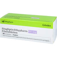 Sitagliptin Ethypharm 50 mg Filmtabletten, 98 st, Ethypharm GmbH