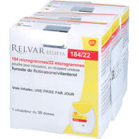 Relvar Ellipta 184 Mikrogramm/22 Mikrogramm Inh.P., 3x30 st, CC Pharma GmbH