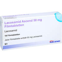 Lacosamid Ascend 50 mg Filmtabletten, 14 Stk., Ascend GmbH